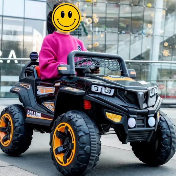 PowerRider Xtreme – Džip Terenac na Akumulator za Male Avanturiste crni