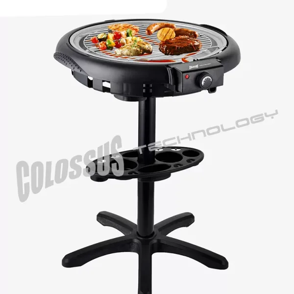 🍖 FlexiGrill 2u1 – Električni Roštilj sa Postoljem i Podesivim Termostatom