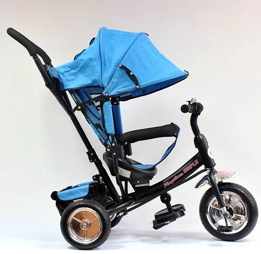 EcoRide Linen – Letnji Tricikl od Prirodnog Lana u Plavoj Harmoni