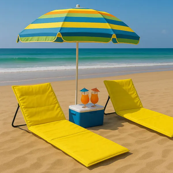 Sklopiva Ležaljka 150x52 cm Žuta – Sunčana Doza Komfora