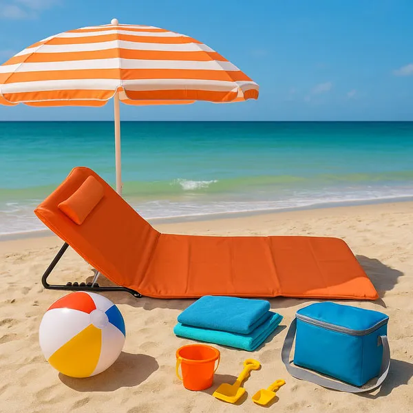 Sklopiva Ležaljka sa Naslonom 140x39 cm – Narandžasta Doza Letnje Energije