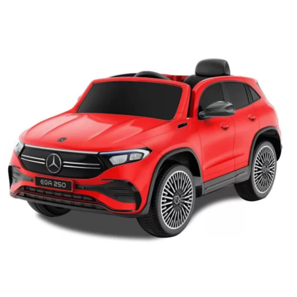 Dečiji auto Mercedes Benz 290 metalik crveni sa EVA Gumama i PU Sedištem 🚘