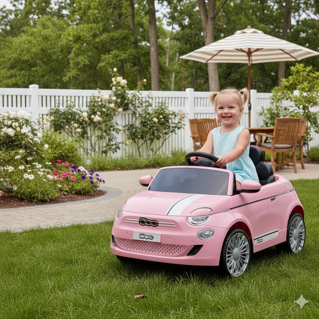 Fiat 500 Auto na akumulator 237 pink Fiat 500 Auto na akumulator 237 pink
