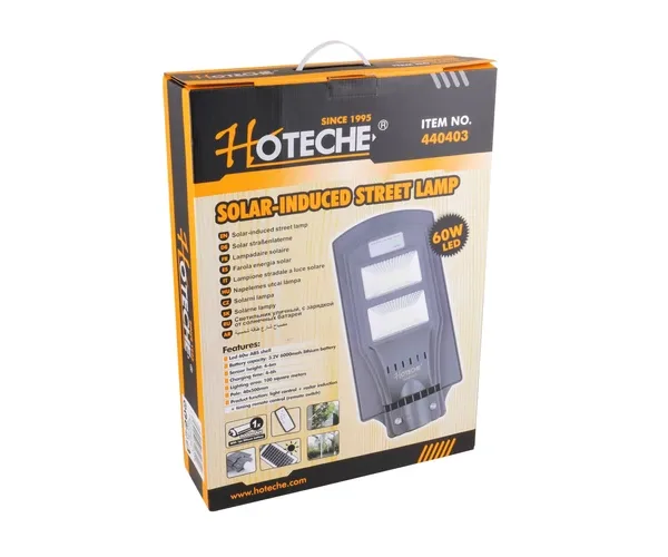 Solarna Led lampa za 100m2 sa senzorom pokreta i daljinskim Hoteche