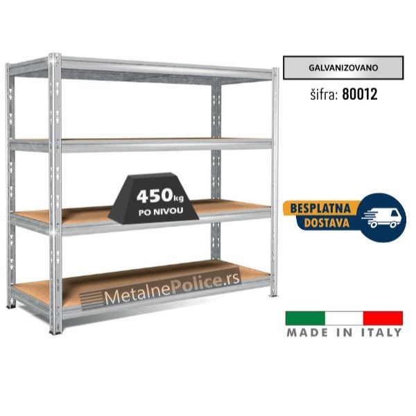 Polica metal-iverica 180x210x70 4x450kg