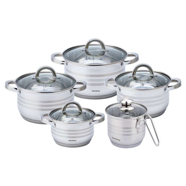 KLAUSBERG KB7696 SET ŠERPI INOX 16/18/20/24/14