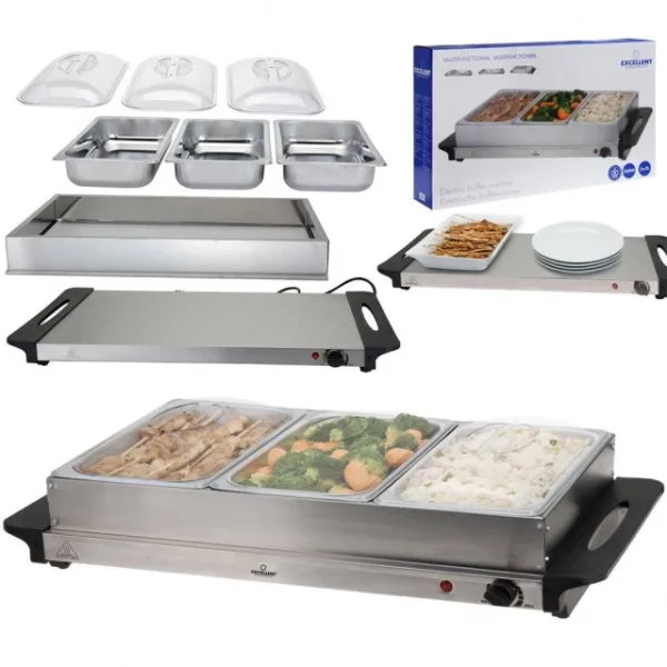 Vilde 870176 - Elekrični grejač za hranu  65x27x17 cm